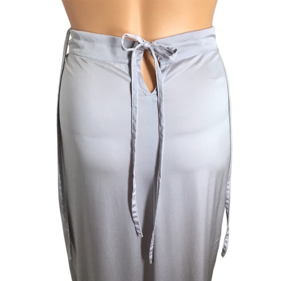 Flawless Ann Demeulemeester Gray Silk Maxi Skirt 6
